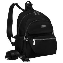 Plecak damski Peterson PTN CPY-05 czarny. Czarne plecaki damskie Peterson, bez wzorów, eleganckie. Za 97.99 zł.