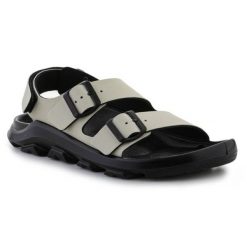Sandały Birkenstock Mogami 1027089 beżowy. Brązowe sandały męskie na lato, bez wzorów, z materiału, sportowe, bez zapięcia. Za 613.11 zł.