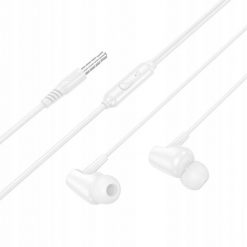 Słuchawki przewodowe douszne Jack 3,5 mm Hoco M112 białe. Białe słuchawki douszne Hoco. Za 18.78 zł.