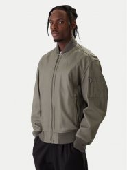 BOSS Kurtka skórzana Jakri 50552151 Szary Regular Fit. Szare kurtki męskie Boss, m, bez wzorów, ze skóry, bez kaptura. Za 2,199.00 zł.