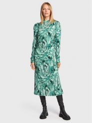 Gestuz Sukienka koktajlowa Ravagz 10906551 Zielony Slim Fit. Zielone sukienki damskie Gestuz, bez wzorów, z wiskozy, wizytowe, bez kołnierzyka, bez ramiączek. Za 449.99 zł.