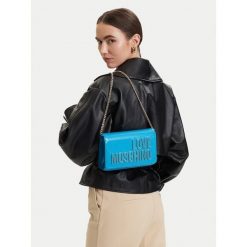 Torebka LOVE MOSCHINO. Niebieskie torebki do ręki damskie Love Moschino, bez wzorów, bez dodatków. Za 647.99 zł.