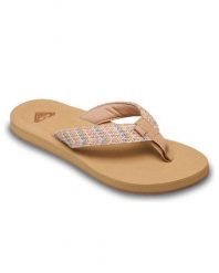 Sandały dla Kobiety PORTO RAFFIA Niebieski. Niebieskie sandały damskie Roxy, bez wzorów, z dżerseju, bez obcasa, bez zapięcia. Za 129.99 zł.