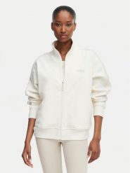Guess Bluza V5BQ15 KCX22 Kremowy Regular Fit. Białe bluzy damskie Guess, xs, z aplikacjami, z syntetyku, bez ramiączek, bez kaptura. Za 474.99 zł.