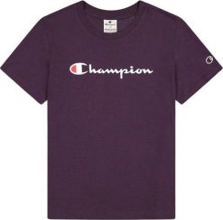 Champion Koszulka damska Champion SS Tee fioletowa 117534 VS503 M. Fioletowe bluzki damskie Champion, m, bez wzorów, bez kołnierzyka, bez ramiączek. Za 113.48 zł.