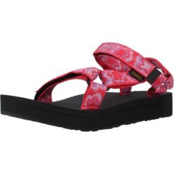 Sandały TEVA W MIDFORM UNIVER Czerwony. Czerwone sandały damskie Teva, bez wzorów, bez obcasa, bez zapięcia. Za 264.99 zł.