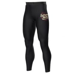 Legginsy sportowe męskie EXTREME HOBBY BADGE. Czarne buty sportowe męskie EXTREME HOBBY, bez wzorów, z elastanu, bez zapięcia, na fitness i siłownię. Za 229.00 zł.