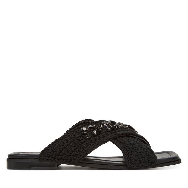 Klapki Inuikii. Czarne klapki damskie Inuikii, bez wzorów, bez obcasa, bez zapięcia. Za 1,109.00 zł.