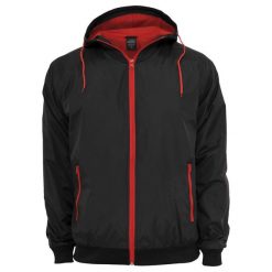 Męska Kontrastowa Kurtka Soft Shell. Czarne kurtki męskie Urban Classics, l, bez wzorów, sportowe, bez kaptura. Za 187.99 zł.