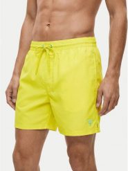 Guess Szorty kąpielowe F6GT25 WG282 SHORT Żółty Regular Fit. Żółte kąpielówki męskie Guess, m, z aplikacjami, z syntetyku. Za 197.99 zł.