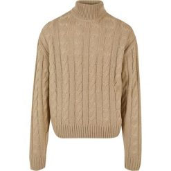 Sweter z golfem Urban Classics. Brązowe swetry męskie Urban Classics, na zimę, m, bez wzorów, bez kołnierzyka, bez ramiączek. Za 206.75 zł.