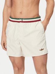Aeronautica Militare Szorty kąpielowe 261BW0233UCT02967 Biały Regular Fit. Białe kąpielówki męskie Aeronautica Militare, bez wzorów, z syntetyku. Za 309.99 zł.