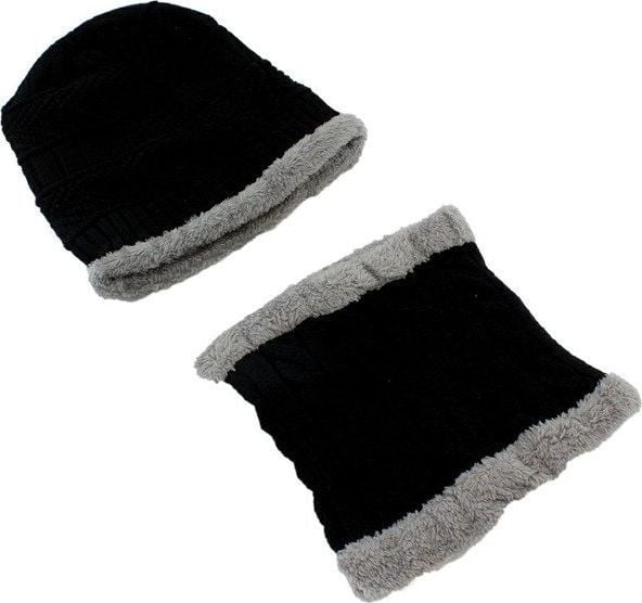 Just Fashion BQ52D CZAPKA I SZALIK ZESTAW ZIMOWY POLAR UNISEX uniwersalny. Czapki damskie Just Fashion, na zimę, bez wzorów, z polaru. Za 9.09 zł.