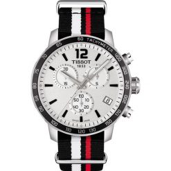 RABAT ZEGAREK TISSOT T -SPORT T095.417.17.037.01. Białe zegarki męskie TISSOT, bez wzorów, ze stali. W wyprzedaży za 1,220.00 zł.