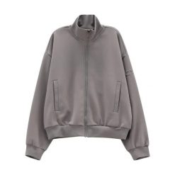 Bluza damska CMP. Szare bluzy damskie CMP, s, bez wzorów, z materiału, eleganckie, bez ramiączek, bez kaptura. Za 312.50 zł.
