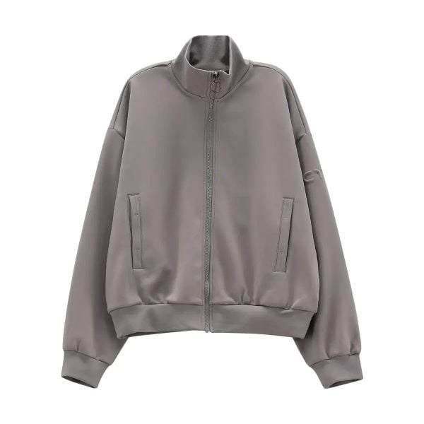 Bluza damska CMP. Szare bluzy damskie CMP, s, bez wzorów, z materiału, eleganckie, bez ramiączek, bez kaptura. Za 312.50 zł.