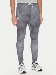 Under Armour Spodnie dresowe Rival Terry Printed 1390143 Szary Regular Fit. Szare spodnie sportowe męskie Under Armour, l, bez wzorów, z bawełny. Za 139.99 zł.