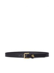 LAUREN RALPH LAUREN Pasek 412968763001 Czarny. Czarne paski damskie Lauren Ralph Lauren, bez wzorów, ze skóry. Za 386.99 zł.