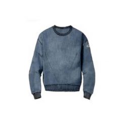 Bluza z ściągacze na co dzień na siłownię. Niebieskie bluzy męskie LEONE 1947 APPAREL, bez wzorów, sportowe, bez ramiączek, bez kaptura. Za 164.19 zł.