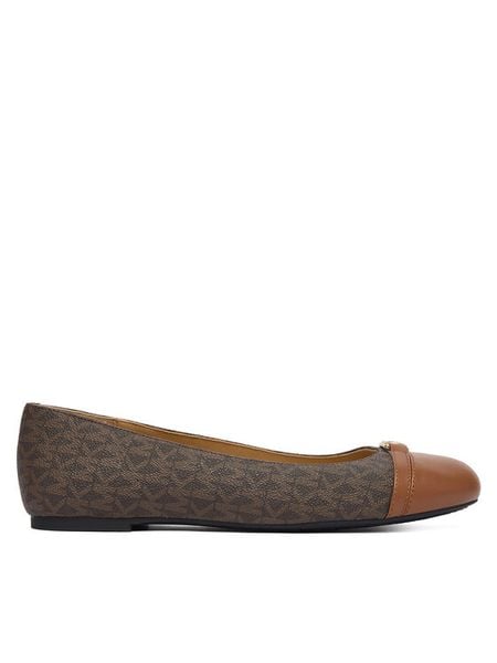 MICHAEL Michael Kors Baleriny Mandy Flat 40F5MAFP1L Brązowy. Brązowe balerinki damskie MICHAEL Michael Kors, bez wzorów, ze skóry, bez obcasa, bez zapięcia. Za 419.99 zł.
