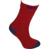 Skarpety do łydek Dexshell crew. Czerwone skarpetki damskie DEXSHELL, bez wzorów. Za 185.00 zł.
