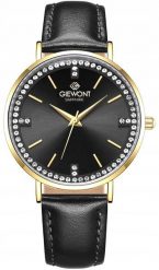 Zegarek Giewont Zegarek Damski Giewont Sapphire Złoto Czarny GW5390-A4. Czarne zegarki damskie Giewont, złote. Za 205.23 zł.