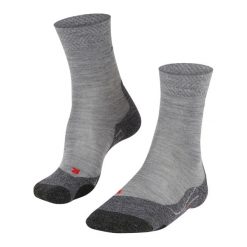 Skarpetki Falke TK2 Melange. Szare skarpety męskie Falke, bez wzorów, z materiału. Za 161.50 zł.