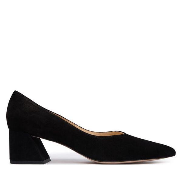 Czółenka HÖGL. Czarne czółenka damskie HÖGL, bez wzorów, bez obcasa, bez zapięcia. Za 699.99 zł.