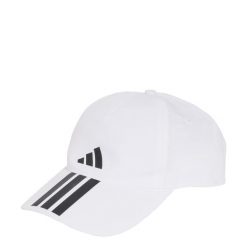Czapka z daszkiem 3-Stripes CLIMAPROOF. Białe czapki damskie Adidas, bez wzorów, sportowe. Za 89.95 zł.