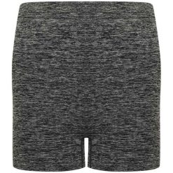 Bezszwowe Spodenki Damskie. Szare szorty damskie TOMBO, bez wzorów, sportowe. Za 76.99 zł.