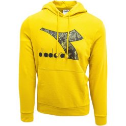 Bluza z kapturem Diadora Big Logo, Mężczyźni. Żółte bluzy męskie Diadora, m, bez wzorów, z bawełny, z kapturem. Za 290.00 zł.