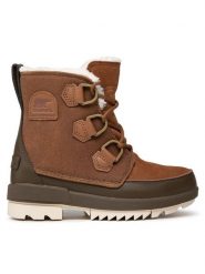 Sorel Botki Torino™ II Wp NL4958 Brązowy. Brązowe botki damskie Sorel, bez wzorów, ze skóry, bez obcasa, na płaskiej podeszwie, bez zapięcia. Za 729.99 zł.