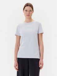 Guess T-Shirt V3BI11 J1314 Błękitny Regular Fit. Niebieskie t-shirty damskie Guess, l, z aplikacjami, z bawełny, bez kołnierzyka, bez ramiączek. Za 109.99 zł.