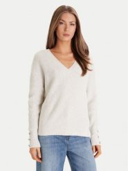 Morgan Sweter 252-MSTAR Écru Regular Fit. Swetry nierozpinane damskie Morgan, s, bez wzorów, z syntetyku, bez kołnierzyka, bez ramiączek. Za 179.99 zł.