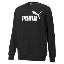 Męska bluza Essentials Big Logo PUMA Black. Białe bluzy męskie Puma, m, bez wzorów, klasyczne, bez ramiączek, bez kaptura. Za 99.00 zł.
