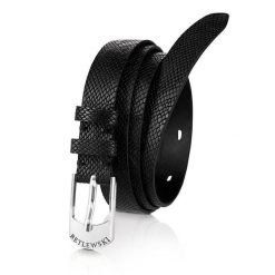 Pasek damski BETLEWSKI Czarny 85. Czarne paski damskie Betlewski, bez wzorów, ze skóry. Za 69.00 zł.