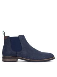 Gino Rossi Sztyblety VITALE-02 MI08 Granatowy. Niebieskie botki męskie Gino Rossi, bez wzorów, z nubiku, bez obcasa, bez zapięcia. Za 329.99 zł.