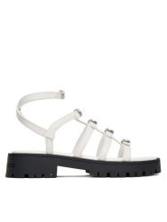 Marc Jacobs Sandały The Tiki 2S5FSA001F06 Biały. Białe sandały damskie Marc Jacobs, bez wzorów, ze skóry, bez obcasa, na płaskiej podeszwie, bez zapięcia. Za 1,239.00 zł.