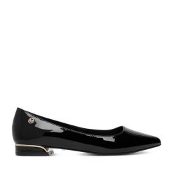 Baleriny MEXX. Czarne balerinki damskie Mexx, bez wzorów, bez obcasa, bez zapięcia. Za 279.99 zł.