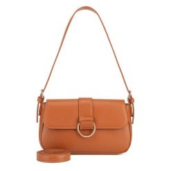 Torebka DeeZee. Brązowe listonoszki damskie DeeZee, bez wzorów, bez dodatków. Za 129.99 zł.