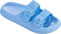 Blue Klapki mot. BECO 90382 6 36 blue. Niebieskie klapki damskie Blue, bez wzorów, sportowe, bez obcasa, bez zapięcia. Za 73.21 zł.