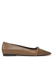 Furla Baleriny Core Ballerina T.10 YH37FCD-X30000-1257S-10074100 Beżowy. Brązowe balerinki damskie Furla, bez wzorów, ze skóry, bez obcasa, bez zapięcia. Za 1,229.00 zł.