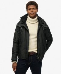 Kurtka przeciwwiatrowa z kapturem Hooded Mountain SD od SUPERDRY. Czarne kurtki męskie Superdry, xl, bez wzorów, z bawełny, z kapturem. Za 578.35 zł.