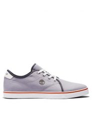 Timberland Tenisówki Skapepk Canv Vulcox Basic TB0A5U3H0501 Szary. Szare trampki męskie Timberland, bez wzorów, z materiału, bez zapięcia. Za 259.99 zł.