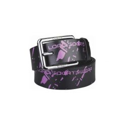 Pasek Loap Foni w kolorze fioletowym. Czarne paski męskie YOA, z materiału. Za 113.99 zł.