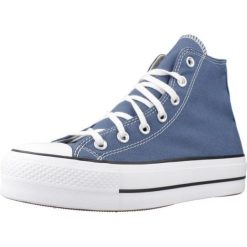 Buty CONVERSE ALL STAR LIFT Niebieski. Niebieskie obuwie trekkingowe damskie Converse, z tkaniny, bez zapięcia. Za 405.39 zł.