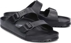 Birkenstock Klapki męskie Arizona czarne r. 41. Czarne klapki męskie Birkenstock, bez wzorów, bez zapięcia. Za 211.38 zł.