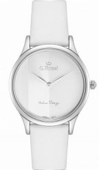 Zegarek Gino Rossi Biały Zegarek Damski G.Rossi 11765A-3C1 Srebrna koperta. Białe zegarki damskie Gino Rossi, srebrne. Za 96.99 zł.