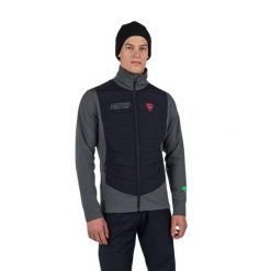 Bluza Rossignol męska New Hero Classique Hybrid Clim onyx grey. Szare bluzy męskie Rossignol, m, bez wzorów, bez ramiączek, bez kaptura. Za 509.99 zł.