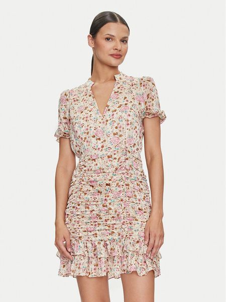 Guess Sukienka codzienna W4YK41 WGBL2 Różowy Regular Fit. Czerwone sukienki damskie Guess, na co dzień, l, z aplikacjami, z syntetyku, bez kołnierzyka, bez ramiączek, proste. Za 319.99 zł.